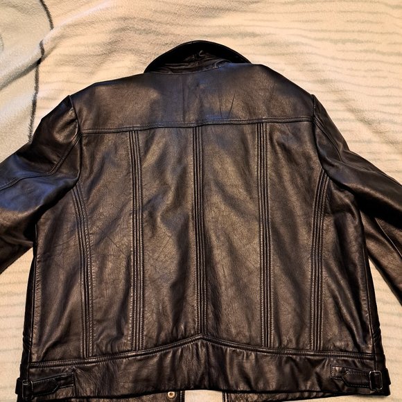 DKNY JEANS Leather Jacket - Picture 2 of 4